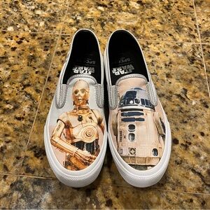 Sperry Topsiders Star Wars cloud Slip on shoes R2-D2 and 3-CPO Size 7 men’s